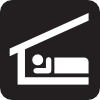 Sleeping Shelter Black Clipart
